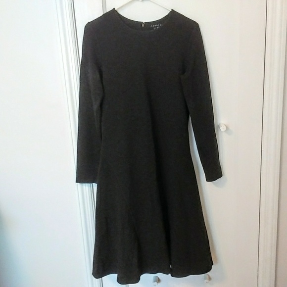 Theory Charcoal Sweater Dress - Picture 2 of 4